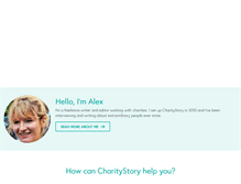 Tablet Screenshot of charitystory.org.uk